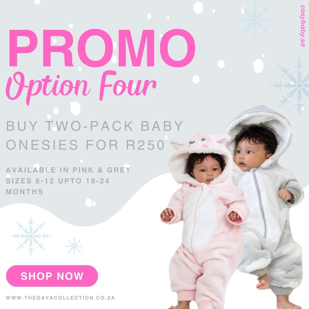 WINTER WARMER PROMO OPTION FOUR - TWO PACK BABY ONESIES