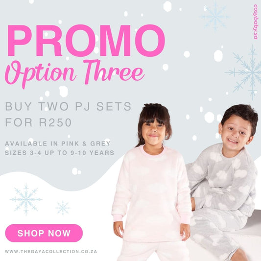 WINTER WARMER PROMO OPTION THREE - KIDS PJ SETS