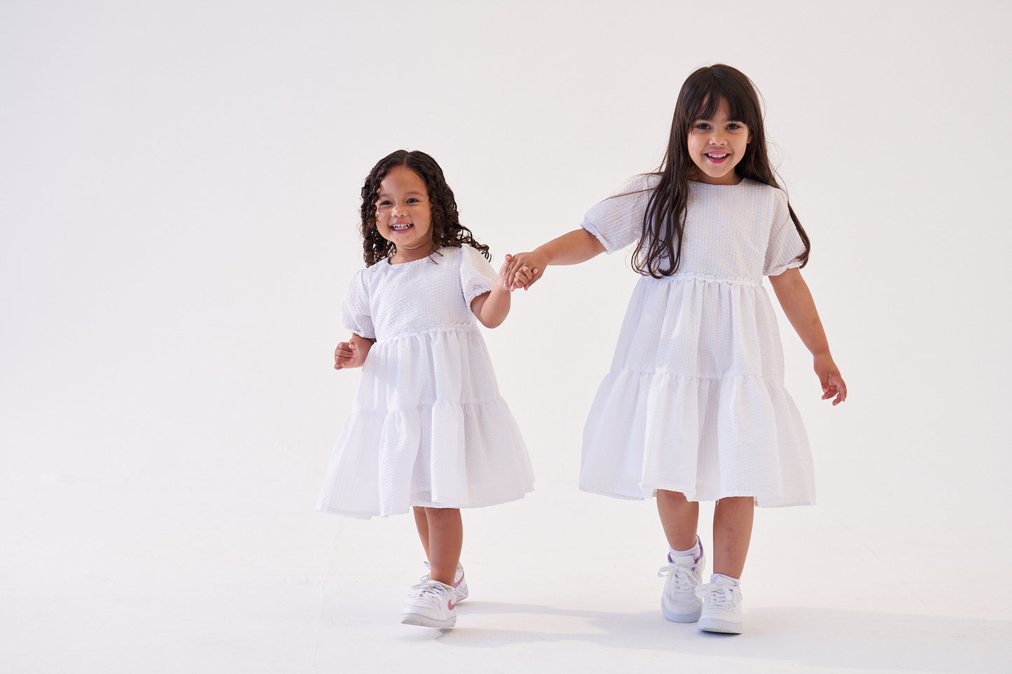 GIRLS LINA DRESS IN WHITE