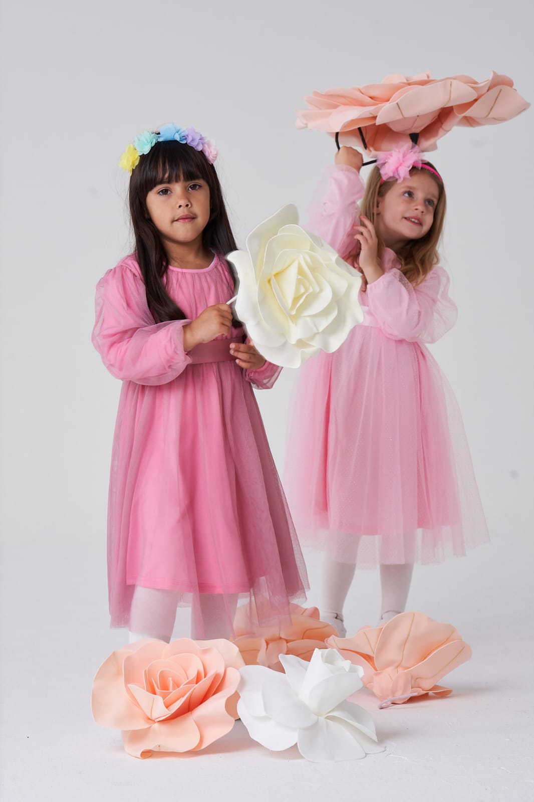 GIRLS THALIA DRESS IN ROSE PINK